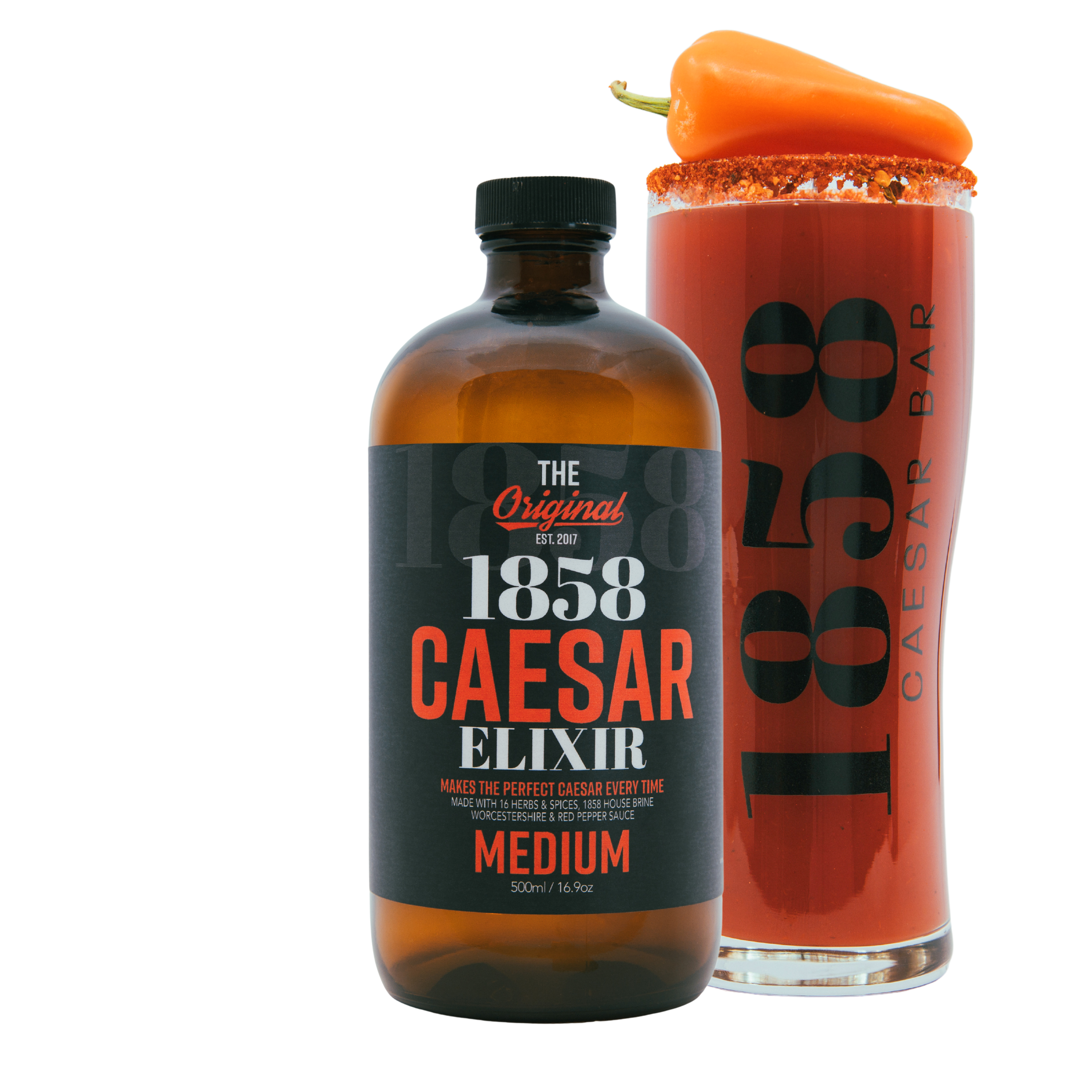1858 Medium Caesar Elixir - Premium Caesar Mix  1858 Caesar Store
